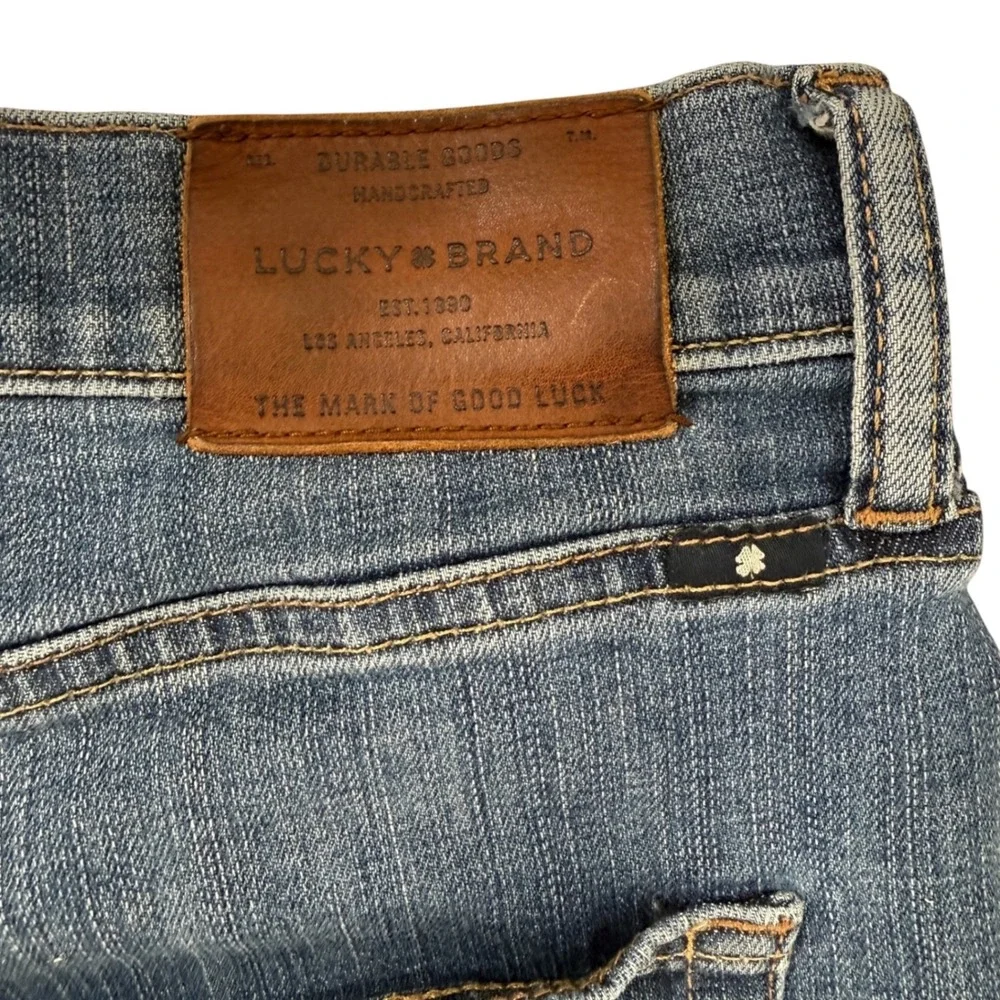 Mens Lucky Brand 410 Athletic Slim Jeans 40x32 Blue Medium Wash Casual Everyday